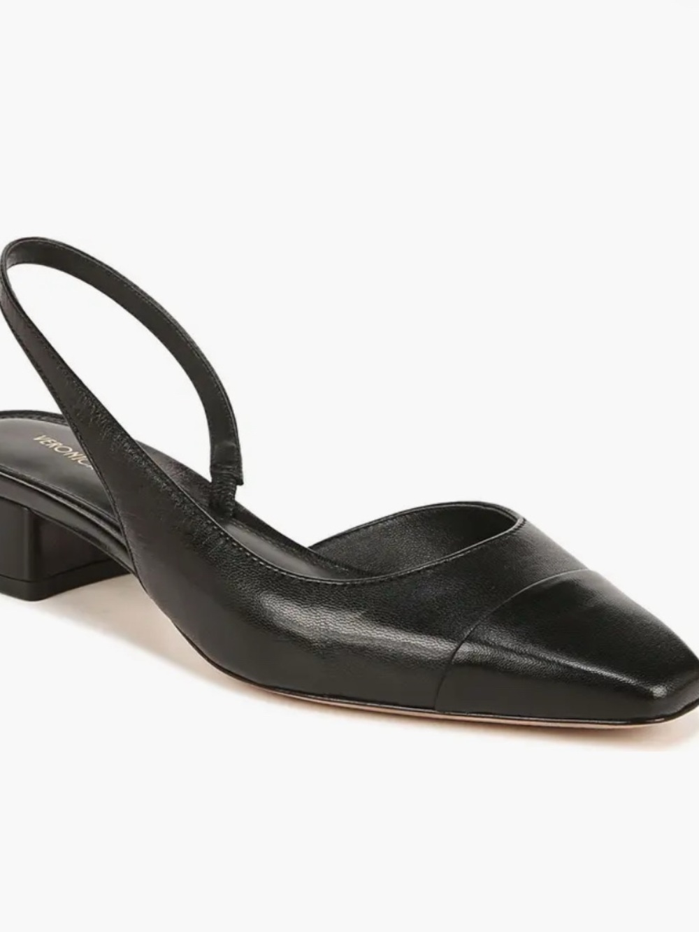 NWB Veronica Beard Black Cecile half d’Orsay Slingback - Picture 5 of 7